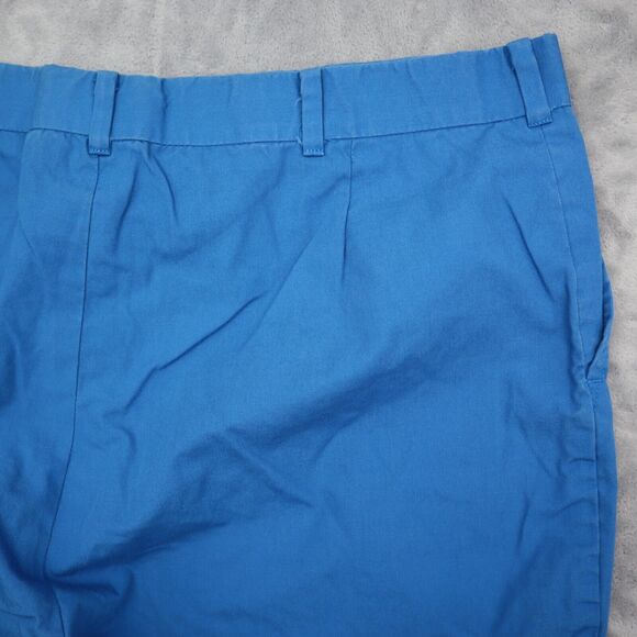 High Profile Shorts Mens 40 Blue Plain Mid Rise Flat Front Slash Pocket Chino - Picture 12 of 14